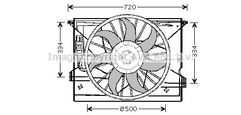 AVA QUALITY COOLING Tuuletin, moottorin jäähdytys MS7508